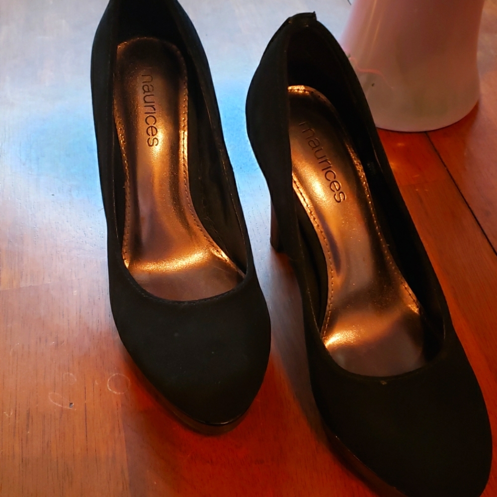 Maurices black heels size 7